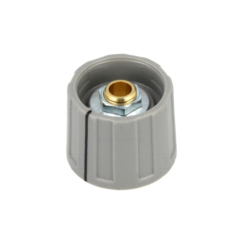 Buton rotativ gri cu indicator 6mm 20x15.5mm ABS A2620 | Electronic-mag.ro | Componente Electronice