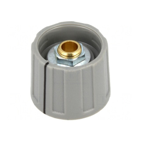 Buton rotativ gri cu indicator 6mm 20x15.5mm ABS A2620 | Electronic-mag.ro | Componente Electronice