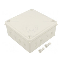 Cutie de conexiuni pentru perete 125x125x50 mm | Electronic-mag.ro | Componente Electronice