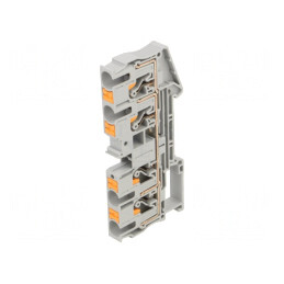 Conector Șine 0,5-10mm2 1 Pista 4 Borne Gri Push-In | Electronic-mag.ro | Componente Electronice