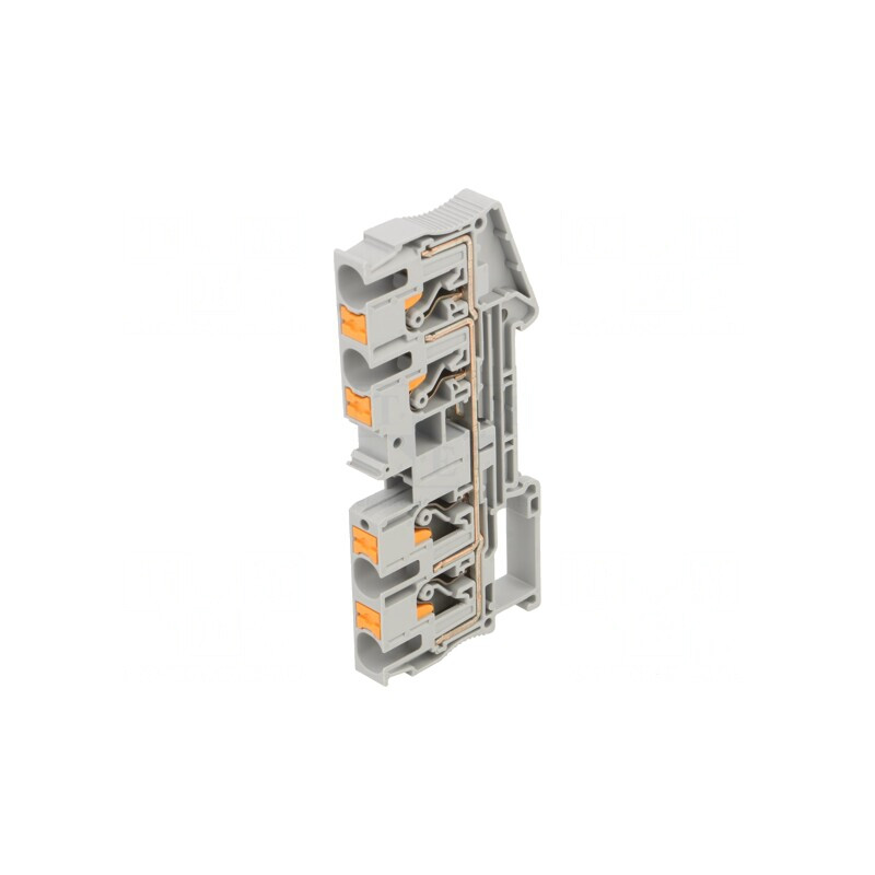 Conector Șine 0,5-10mm2 1 Pista 4 Borne Gri Push-In | Electronic-mag.ro | Componente Electronice Conector Șine 0,5-10mm2 1 Pista 4 Borne Gri Push-In | Electronic-mag.ro | Componente Electronice