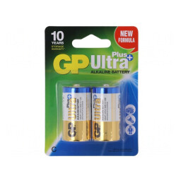 Baterie Alcalină 1,5V C Nereîncărcabilă ULTRA PLUS 2 Bucăți | Electronic-mag.ro | Componente Electronice
