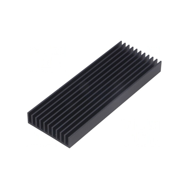 Radiator extrudat cu aripioare negru 100x37x10mm | Electronic-mag.ro | Componente Electronice