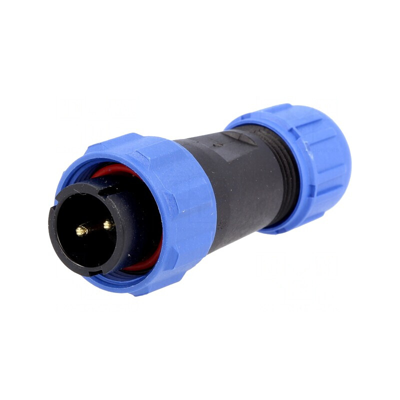Mufă SP13 Tată 2 Pin IP68 250V 13A | Electronic-mag.ro | Componente Electronice