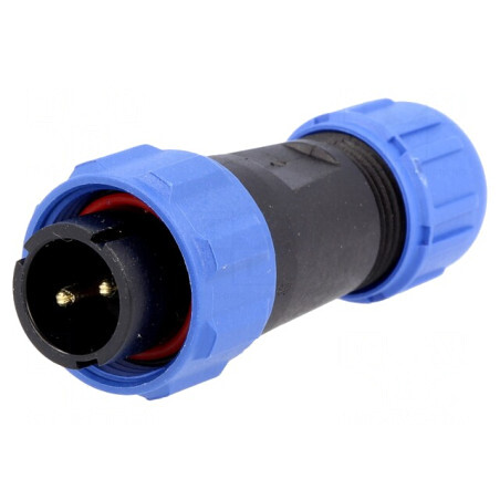 Mufă SP13 Tată 2 Pin IP68 250V 13A | Electronic-mag.ro | Componente Electronice