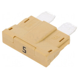 Siguranță auto 5A 80VDC 19mm UNIVAL | Electronic-mag.ro | Componente Electronice