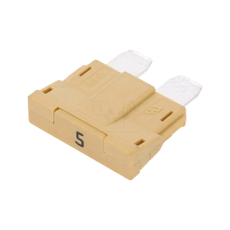 Siguranță auto 5A 80VDC 19mm UNIVAL | Electronic-mag.ro | Componente Electronice