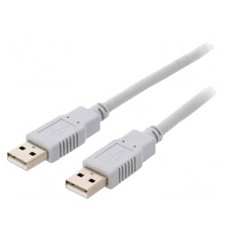 Cablu USB 2.0 A-A 5m Gri