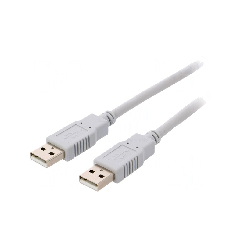 Cablu USB 2.0 A-A 5m Gri | Electronic-mag.ro | Componente Electronice