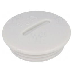 Capac de protecție gri deschis 12mm IP54 PG48 polistiren | Electronic-mag.ro | Componente Electronice