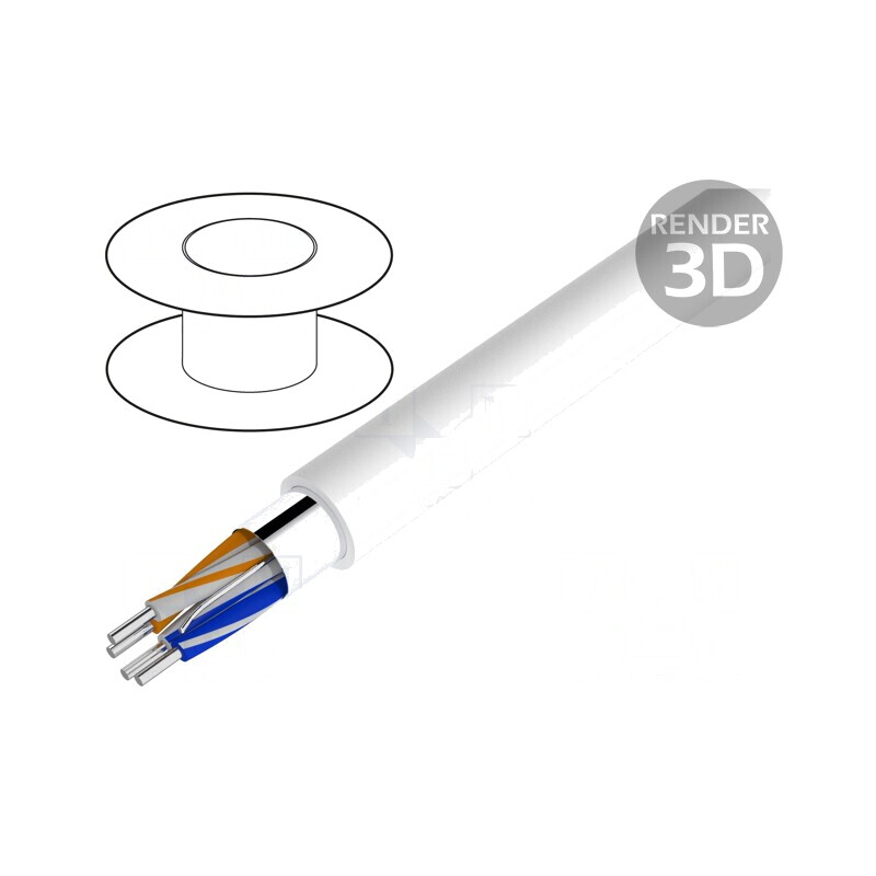 Cablu LonWorks 2x2x22AWG Cu FRNC Alb 305m | Electronic-mag.ro | Componente Electronice Cablu LonWorks 2x2x22AWG Cu FRNC Alb 305m | Electronic-mag.ro | Componente Electronice