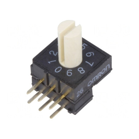 Întrerupător Codificare DEC/BCD Poz 10 THT 100MΩ | Electronic-mag.ro | Componente Electronice