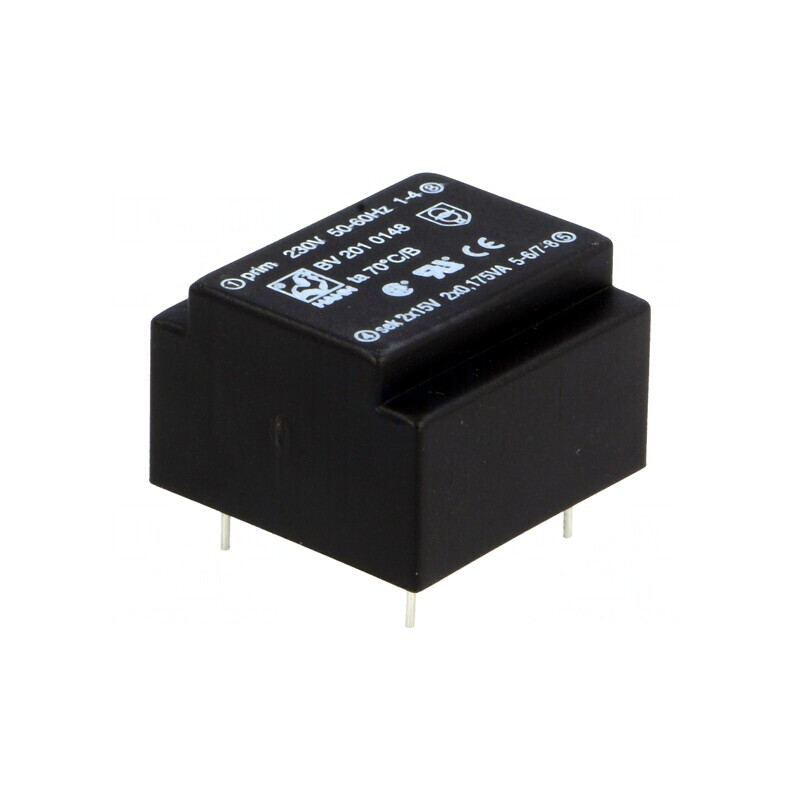 Transformator încapsulat 0,35VA 230VAC 15V PCB | Electronic-mag.ro | Componente Electronice Transformator încapsulat 0,35VA 230VAC 15V PCB | Electronic-mag.ro | Componente Electronice