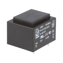 Transformator încapsulat 12V 191mA PCB | Electronic-mag.ro | Componente Electronice