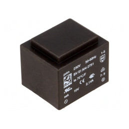 Transformator încapsulat 2,1VA 230V 10V 210mA PCB | Electronic-mag.ro | Componente Electronice