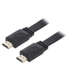 Cablu HDMI 2.0 Plat 1.8m PVC | Electronic-mag.ro | Componente Electronice