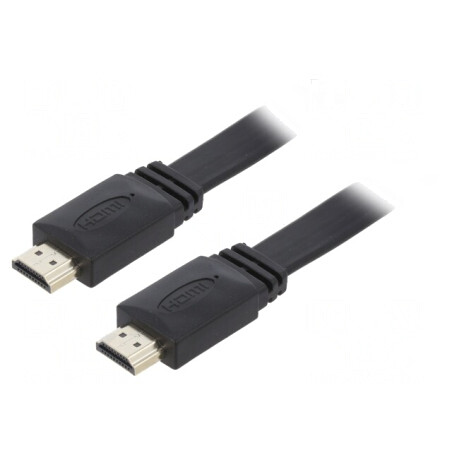 Cablu HDMI 2.0 Plat 1.8m PVC | Electronic-mag.ro | Componente Electronice