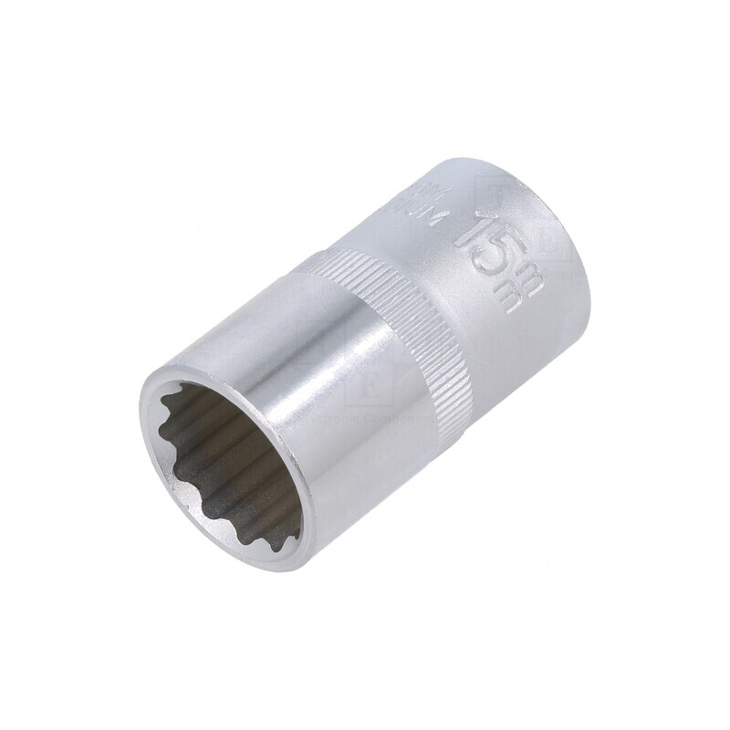 Tubulară 12 Puncte 1/2" 15mm Oțel Crom-Vanadium | Electronic-mag.ro | Componente Electronice