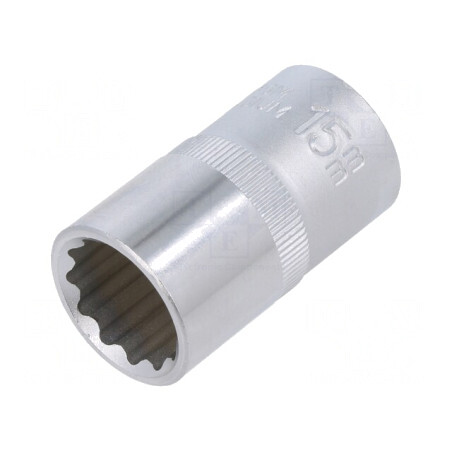 Tubulară 12 Puncte 1/2" 15mm Oțel Crom-Vanadium | Electronic-mag.ro | Componente Electronice