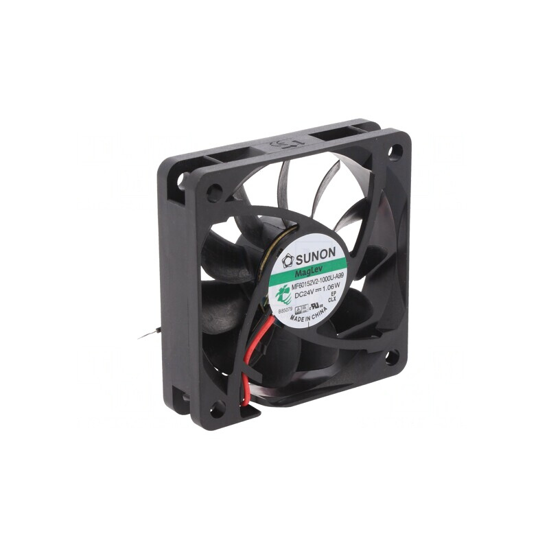 Ventilator Axial 24VDC 60x60x15mm 38,53m3/h 29,2dBA | Electronic-mag.ro | Componente Electronice