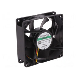 Ventilator axial DC 12V 80x80x25mm 55.77m3/h 28dBA | Electronic-mag.ro | Componente Electronice