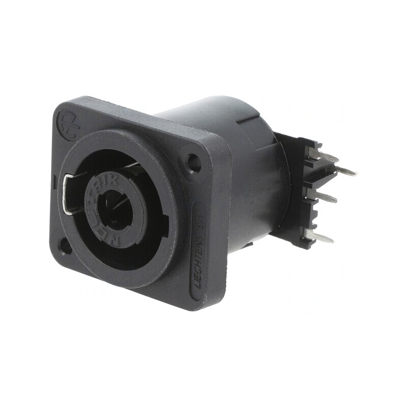 Conector Panou Speakon 4 Poli Negru | Electronic-mag.ro | Componente Electronice