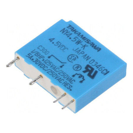 Releu Electromagnetic SPST-NO 4.5VDC 5A 250VAC | Electronic-mag.ro | Componente Electronice