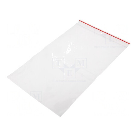 Pungă cu fermoar 250mm x 160mm polietilenă | Electronic-mag.ro | Componente Electronice