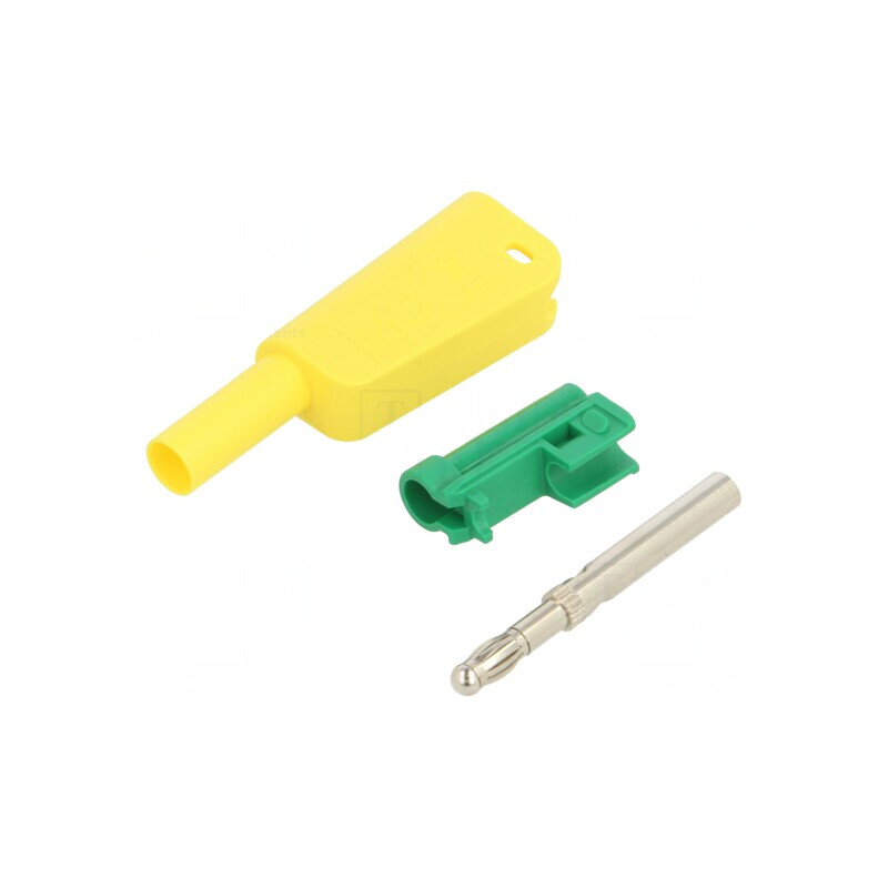 Conector Banană Galben-Verde 4mm 1kV 19A 1mm2 Nichelat | Electronic-mag.ro | Componente Electronice Conector Banană Galben-Verde 4mm 1kV 19A 1mm2 Nichelat | Electronic-mag.ro | Componente Electronice