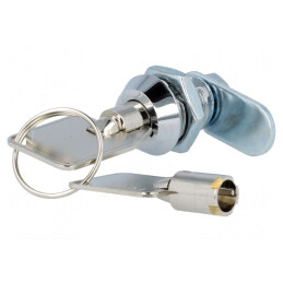 Comutator cu Cheie 2 Poziții Ø12mm | Electronic-mag.ro | Componente Electronice