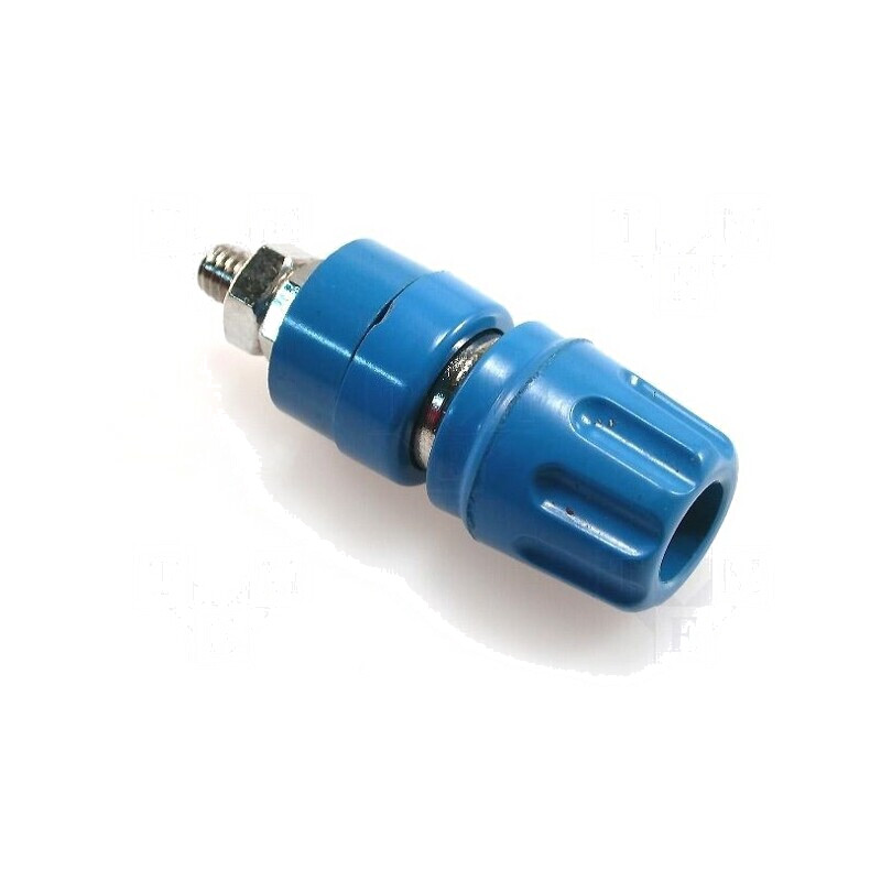 Soclu Banană 4mm Albastru 35A 60V | Electronic-mag.ro | Componente Electronice