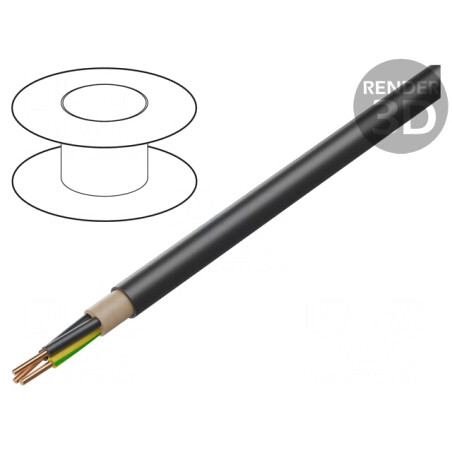 Cablu Electric NYY 3G4mm2 PVC Negru 1kV | Electronic-mag.ro | Componente Electronice