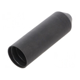 Cap Termocontractabil 20mm Negru Polyolefină