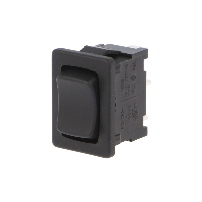Comutator Bascule ON-OFF-ON 6A/250V Negru IP40 | Electronic-mag.ro | Componente Electronice Comutator Bascule ON-OFF-ON 6A/250V Negru IP40 | Electronic-mag.ro | Componente Electronice