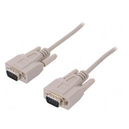 Cablu D-Sub 9 pini 3m bej | Electronic-mag.ro | Componente Electronice