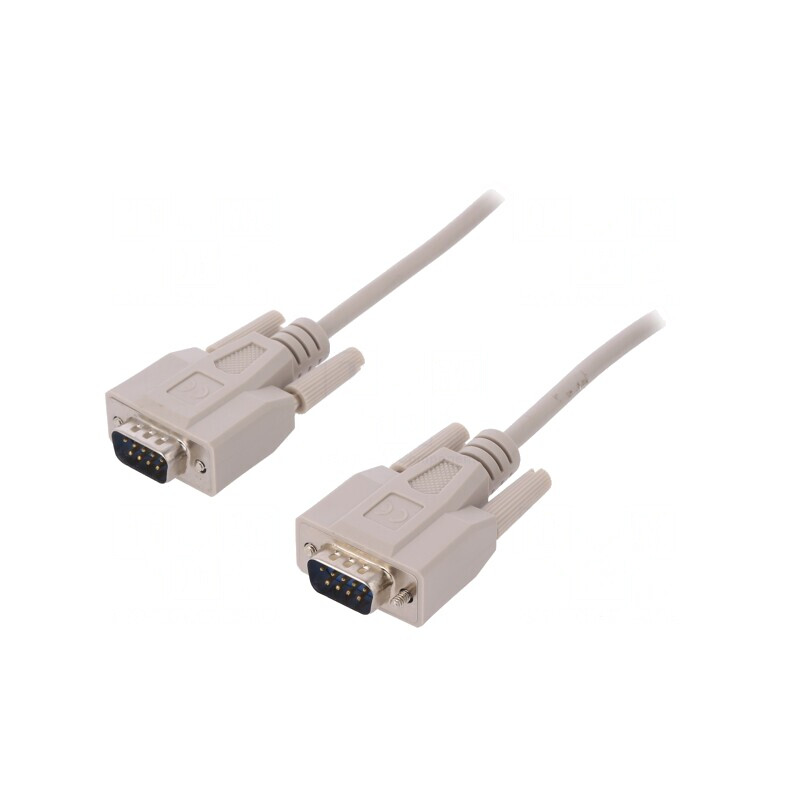 Cablu D-Sub 9 pini 3m bej | Electronic-mag.ro | Componente Electronice