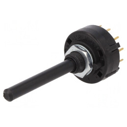 Comutator Rotativ 6 Pozitii 2 Secțiuni 0.15A 250VDC | Electronic-mag.ro | Componente Electronice