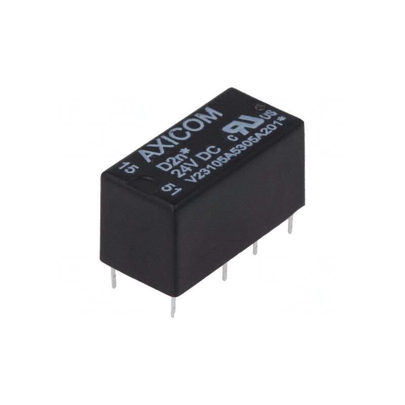 Releu Electromagnetic DPDT 24VDC 3A PCB | Electronic-mag.ro | Componente Electronice