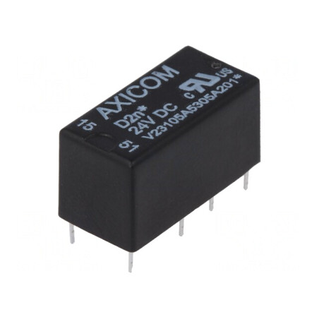 Releu Electromagnetic DPDT 24VDC 3A PCB | Electronic-mag.ro | Componente Electronice
