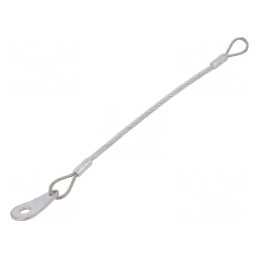 Cablu de Asigurare din Oțel Inoxidabil cu Acoperire PVC 150mm | Electronic-mag.ro | Componente Electronice
