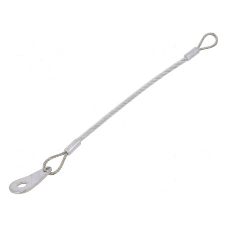 Cablu de Asigurare din Oțel Inoxidabil cu Acoperire PVC 150mm | Electronic-mag.ro | Componente Electronice
