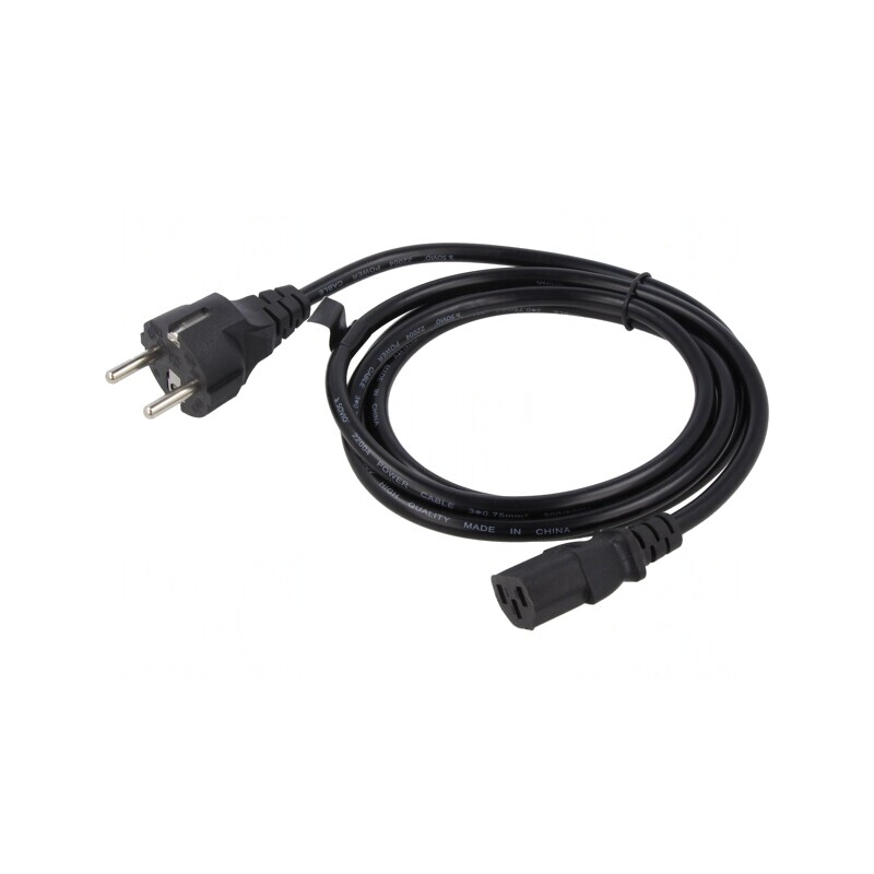 Cablu Alimentare Negru 3m 3x0.75mm2 CEE 7/7 la IEC C13 | Electronic-mag.ro | Componente Electronice Cablu Alimentare Negru 3m 3x0.75mm2 CEE 7/7 la IEC C13 | Electronic-mag.ro | Componente Electronice
