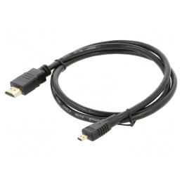 Cablu HDMI 1.4 Micro HDMI 1m Negru | Electronic-mag.ro | Componente Electronice