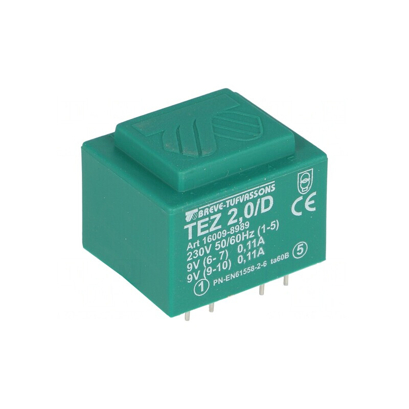 Transformator Încapsulat 2VA 230V 9V 111mA | Electronic-mag.ro | Componente Electronice