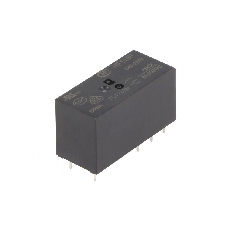 Releu Electromagnetic DPDT 48VDC 8A PCB | Electronic-mag.ro | Componente Electronice