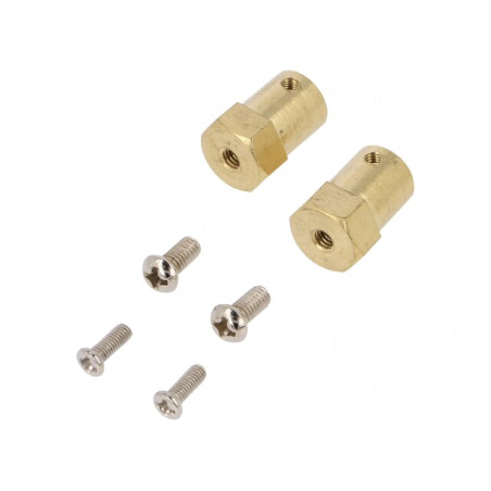 Kit Fixare Roată: Adaptor și Șuruburi Montare Ø 12mm | Electronic-mag.ro | Componente Electronice