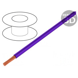 Cablu Silivolt-E 1x1,5mm2 Cu Silicon Violet 100m | Electronic-mag.ro | Componente Electronice