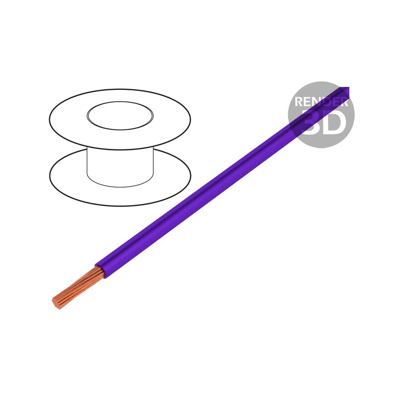 Cablu Silivolt-E 1x1,5mm2 Cu Silicon Violet 100m | Electronic-mag.ro | Componente Electronice