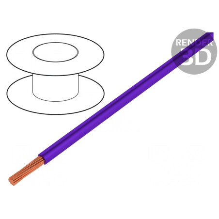 Cablu Silivolt-E 1x1,5mm2 Cu Silicon Violet 100m | Electronic-mag.ro | Componente Electronice