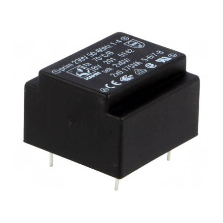 Transformator Încapsulat 0,35VA 230V 6V PCB | Electronic-mag.ro | Componente Electronice
